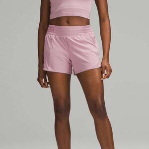 Lululemon NWT Hotty Hot Short *High-Rise Long 4" Rose Blush